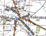 Топографічна карта Чайківки