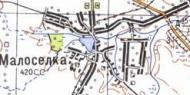 Топографическая карта Малоселки