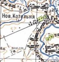 Топографічна карта Нової Котельньої