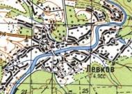 Topographic map of Levkiv