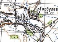 Топографічна карта Горбулова