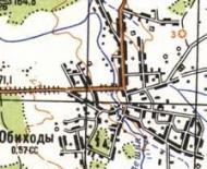 Топографічна карта Обиход