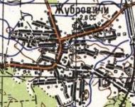 Topographic map of Zhubrovychi
