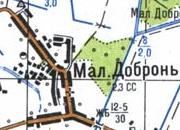Topographic map of Mala Dobron