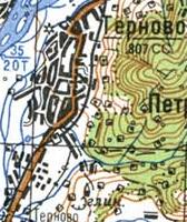 Топографічна карта Терново