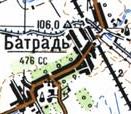Топографічна карта Батраді