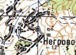 Топографічна карта Негрово