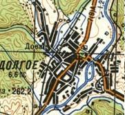 Topographic map of Dovge