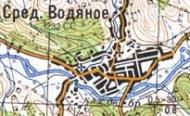 Topographic map of Serednye Vodyane