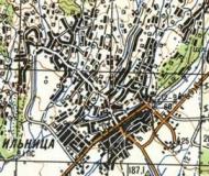 Топографічна карта Ільниці