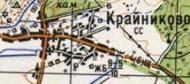 Топографічна карта Крайниково