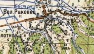 Топографическая карта Великого Раковца