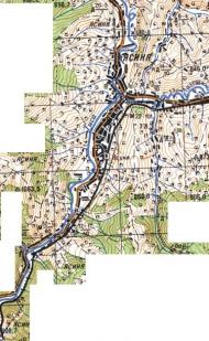 Топографічна карта Ясіньої