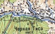 Топографічна карта Чорної Тисої