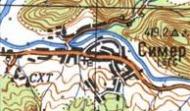 Topographic map of Simer
