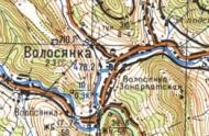 Topographic map of Volosyanka