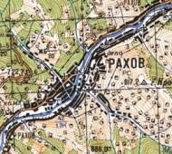 Топографическая карта Рахова
