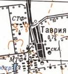 Topographic map of Tavriya