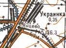 Topographic map of Ukrayinka
