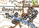 Topographic map of Vidradne