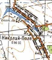 Топографическая карта Николая-Поля