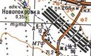 Топографічна карта Новопокровки