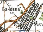 Topographic map of Banivka