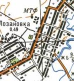 Топографічна карта Лозанівки