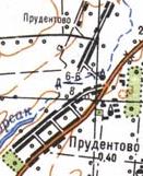Topographic map of Prudentove