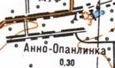 Топографічна карта Ганно-Опанлинка