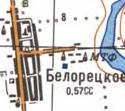 Топографічна карта Білоріцького