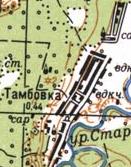 Topographic map of Tambovka