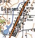 Topographic map of Balkove