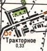 Topographic map of Traktorne