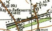 Топографічна карта Карла Лібкнехти