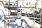 Топографічна карта Білогір'я
