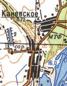 Topographic map of Kanivske