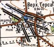 Топографічна карта Верхньої Терси
