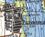 Topographic map of Rozumivka