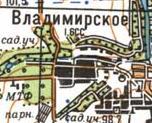 Топографічна карта Володимирівського