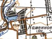Topographic map of Kamyane