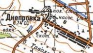 Topographic map of Dniprovka