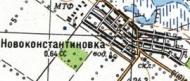 Топографическая карта Новоконстантиновки