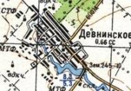 Топографічна карта Дівнинського