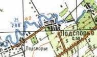 Topographic map of Podsporye