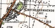 Топографічна карта Світлодолинського