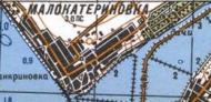 Топографічна карта Малокатеринівки