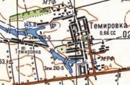 Топографічна карта Темирівки