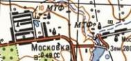 Топографічна карта Московки