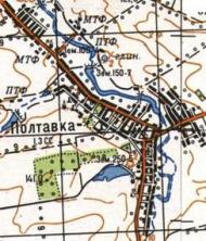 Топографічна карта Полтавки